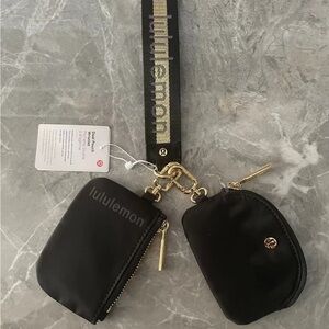 Brand new with tags Lululemon dual pouch keychain
